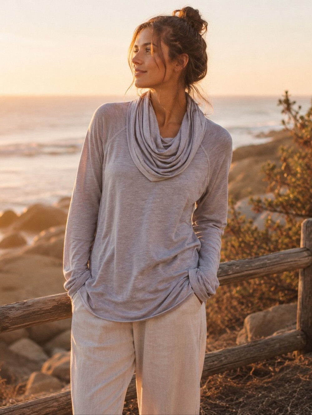 Free People beach cocoon cowl sweatshirt